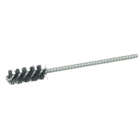 WEILER 3/8" Power Tube Brush, .004" Steel Wire Fill, 1" Brush Length 21073